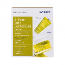 Korres Face Cream with Santorini Grape for Poreless Skin 40 ml + Gift Volcanic Skin Repair Mask 20 ml