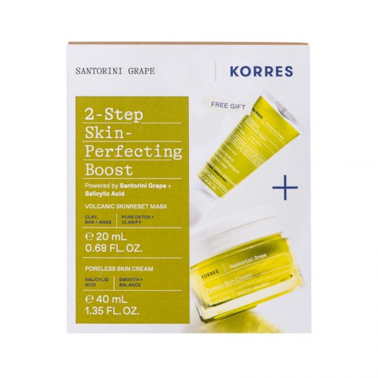 Korres Face Cream with Santorini Grape for Poreless Skin 40 ml + Gift Volcanic Skin Repair Mask 20 ml Korres Face Cream with Santorini Grape for Poreless Skin 40 ml + Gift Volcanic Skin Repair Mask 20 ml