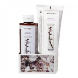 Korres Almond & Flax Shampoo Set for Dry, Damaged Hair 250 ml + Korres Almond & Flax Conditioner for Dry Hair 200 ml Korres Almond & Flax Shampoo Set for Dry, Damaged Hair 250 ml + Korres Almond & Flax Conditioner for Dry Hair 200 ml