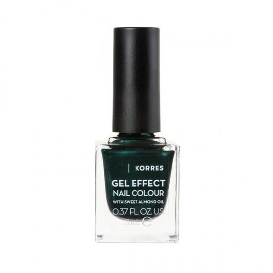 Korres Χρώμα Νυχιών Gel Effect (Νο89) Velvet Green (11ml)