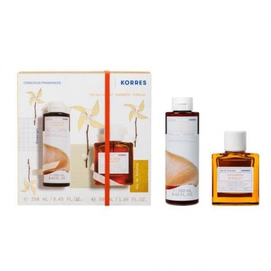 Korres with Cashmere Kumquat shower gel, 250ml & Cashmere Kumquat EDT for women, 50ml, 1 set