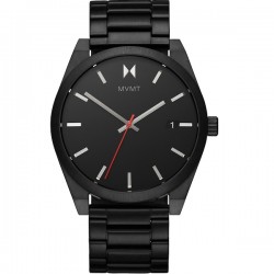 MVMT Element  28000039-D, Ανδρικό Ρολόι 43mm Χρονογράφος Μπαταρίας με Μαύρο Μεταλλικό Μπρασελέ