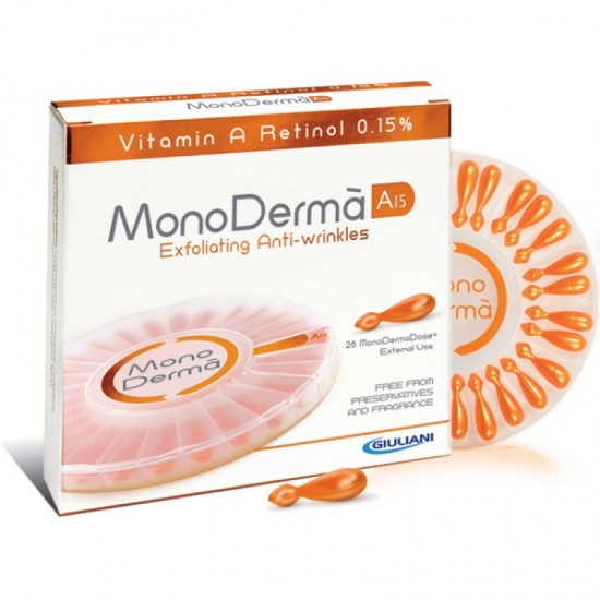 Monoderma A15 Βιταμίνη Α Ρετινόλη 0,15% Απολεπιστική Αντιρυτιδική Κρέμα 28 δόσεις Monoderma A15 Βιταμίνη Α Ρετινόλη 0,15% Απολεπιστική Αντιρυτιδική Κρέμα 28 δόσεις
