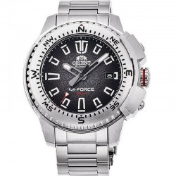 Orient RA-AC0N01B10B, Men's Watch 45mm Automatic with Silver Metal Bracelet