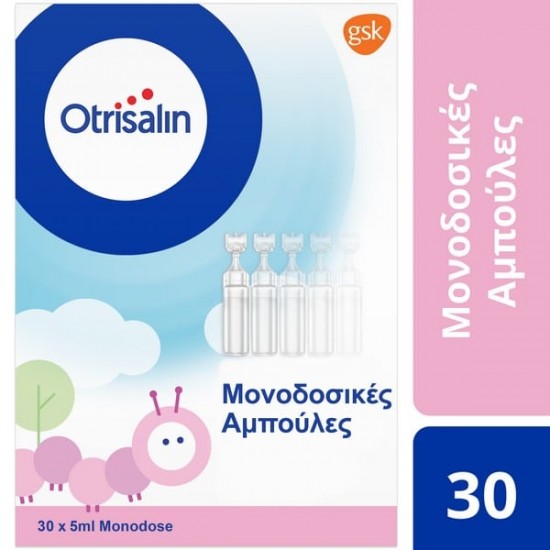 Otrisalin Disposable Plastic Ampoules Saline Ampoules for Infants and Children 30 pieces 150ml