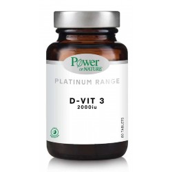 Power of Nature Platinum Range D-Vit3 2000 IU 60 tablets Power of Nature Platinum Range D-Vit3 2000 IU 60 tablets