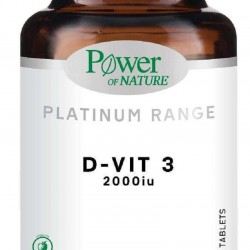 Power of Nature Platinum Range D-Vit3 2000 IU 60 tablets Power of Nature Platinum Range D-Vit3 2000 IU 60 tablets