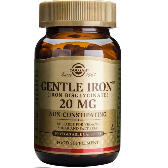 Solgar Gentle Iron 20 mg 90 vegetable capsules Solgar Gentle Iron 20 mg 90 vegetable capsules