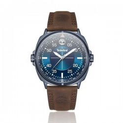 Timberland Men's Watch 24mm Battery with Brown Leather Strap
