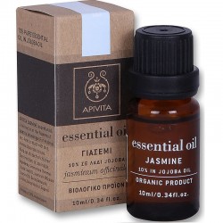 Apivita Organic Jasmine Essential Oil 10% in Jojoba Oil 10 ml