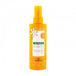 Sunscreen emulsion spray, Klorane Polysianes, with organic tamanu and monoi SPF30 200 ml Sunscreen emulsion spray, Klorane Polysianes, with organic tamanu and monoi SPF30 200 ml
