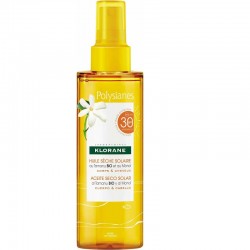 Sunscreen for dry skin, Klorane Polysianes, with organic tamanu and monoi SPF30 200 ml Sunscreen for dry skin, Klorane Polysianes, with organic tamanu and monoi SPF30 200 ml