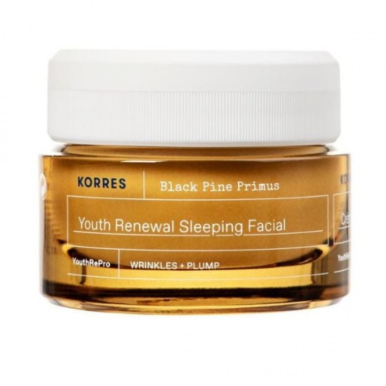 Korres Anti-Aging Night Cream, Black Pine Primus, 40 ml.