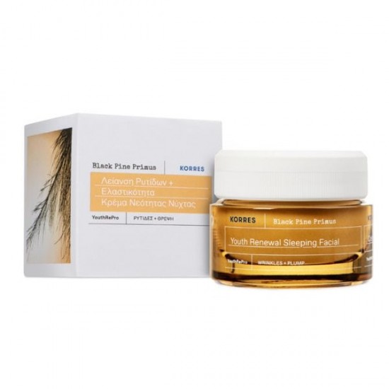 Korres Anti-Aging Night Cream, Black Pine Primus, 40 ml.