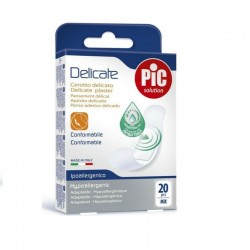 Pic Solution Delicate Pflasteraufkleber, verschiedene Größen, 4 Größen, 20 Stück