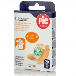 Pic Solution Classic adhesive plaster for general use, mix of different sizes, 20 pieces