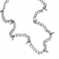 Diesel Dx1454931, Steel Two-tone Stainless Steel Chain Necklace Diesel Dx1454931, Steel Two-tone Stainless Steel Chain Necklace