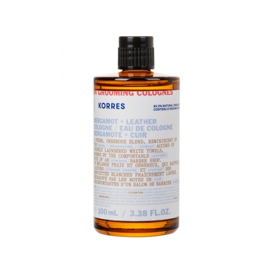 Korres After Shave Lotion, Athenian Grooming Bergamot & Leather Eau de Cologne, 100ml
