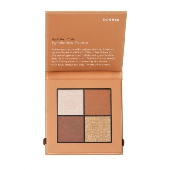 Korres eyeshadow palette in compact form Golden Coin 5g Korres eyeshadow palette in compact form Golden Coin 5g