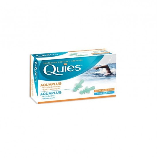 Quies Aquaplug ear protection 1 reusable pair Quies Aquaplug ear protection 1 reusable pair