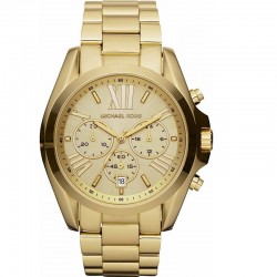 Michael Kors MK5605 Unisex Chronograph Watch 40mm with Gold Case and Analog Bracelet