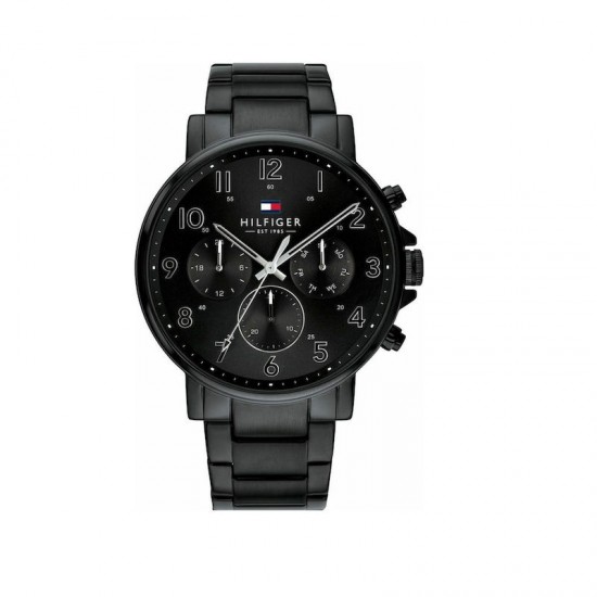 Tommy Hilfiger Daniel watch with bracelet and black metal strap, chronograph, 1710383 Tommy Hilfiger Daniel watch with bracelet and black metal strap, chronograph, 1710383