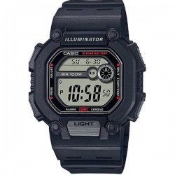 Casio W-737H-1AVDF, Digital Women's Watch with Black Rubber Strap Casio W-737H-1AVDF, Digital Women's Watch with Black Rubber Strap