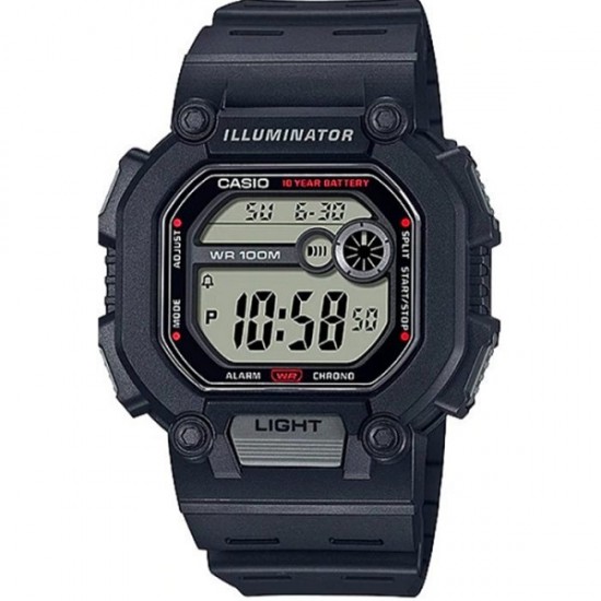 Casio W-737H-1AVDF, Digital Women's Watch with Black Rubber Strap Casio W-737H-1AVDF, Digital Women's Watch with Black Rubber Strap