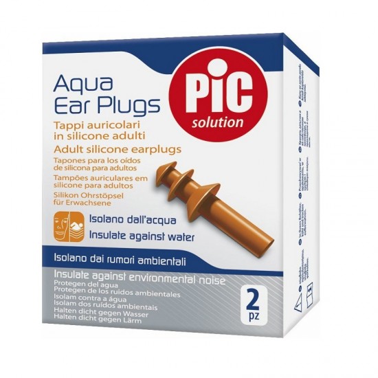 Pic Solution Aqua Earplugs Silicone Adult Earplugs 2 Pieces Pic Solution Aqua Earplugs Silicone Adult Earplugs 2 Pieces