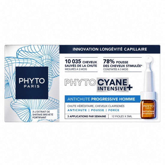 Phyto Phytocyane Intensive+ Men's Progressive Hair Loss Treatment 12 x 5ml Phyto Phytocyane Intensive+ Men's Progressive Hair Loss Treatment 12 x 5ml