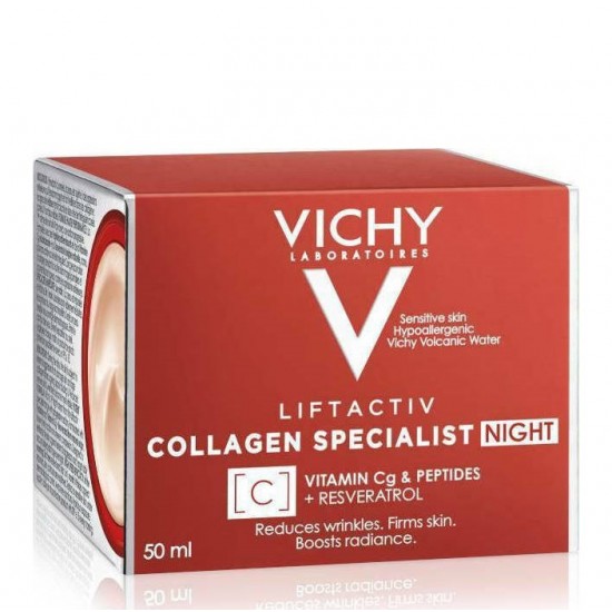 VICHY Liftactiv Collagen Specialist Night Αντιγηραντική Νυκτός 50ml