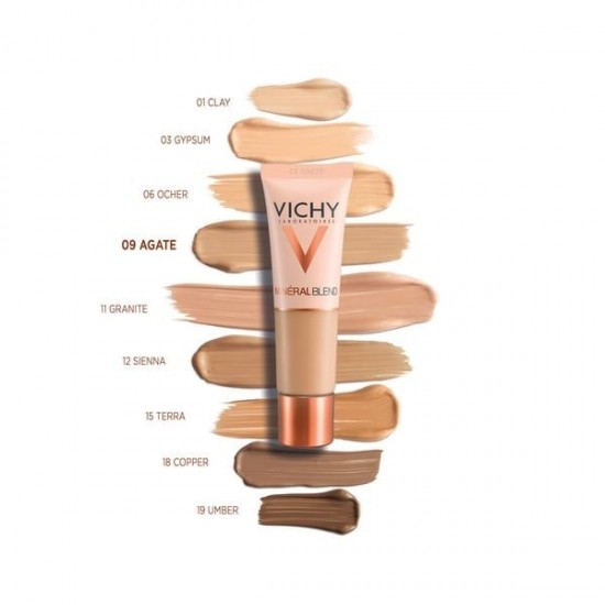 VICHY Mineral Blend 16H Hold Fresh Complexion Moisturizing Foundation 09 Agate 30 ml VICHY Mineral Blend 16H Hold Fresh Complexion Moisturizing Foundation 09 Agate 30 ml